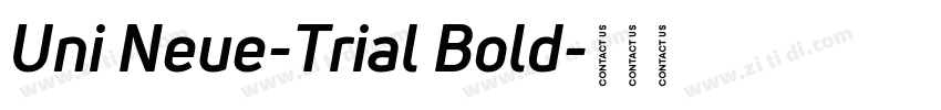 Uni Neue-Trial Bold字体转换